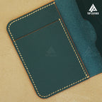 Ví đựng thẻ mini bằng da Epsom - Màu xanh rêu 
