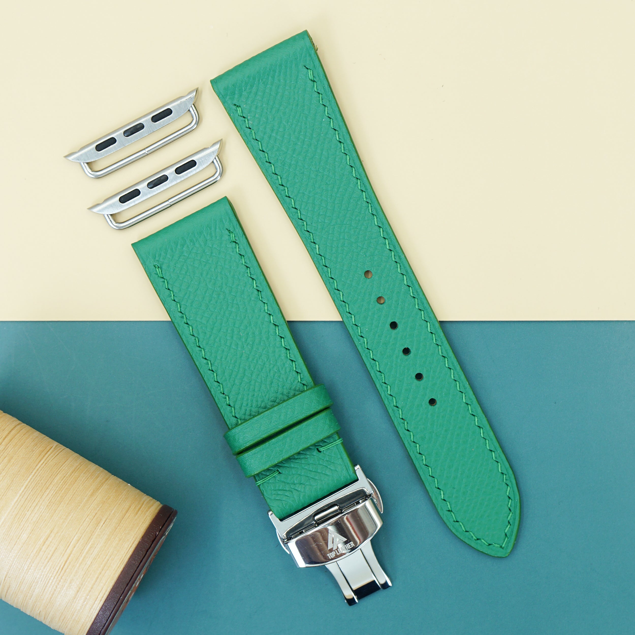 Dây đeo đồng hồ bằng da Epsom dành cho Apple Watch và đồng hồ cơ EP2225 
