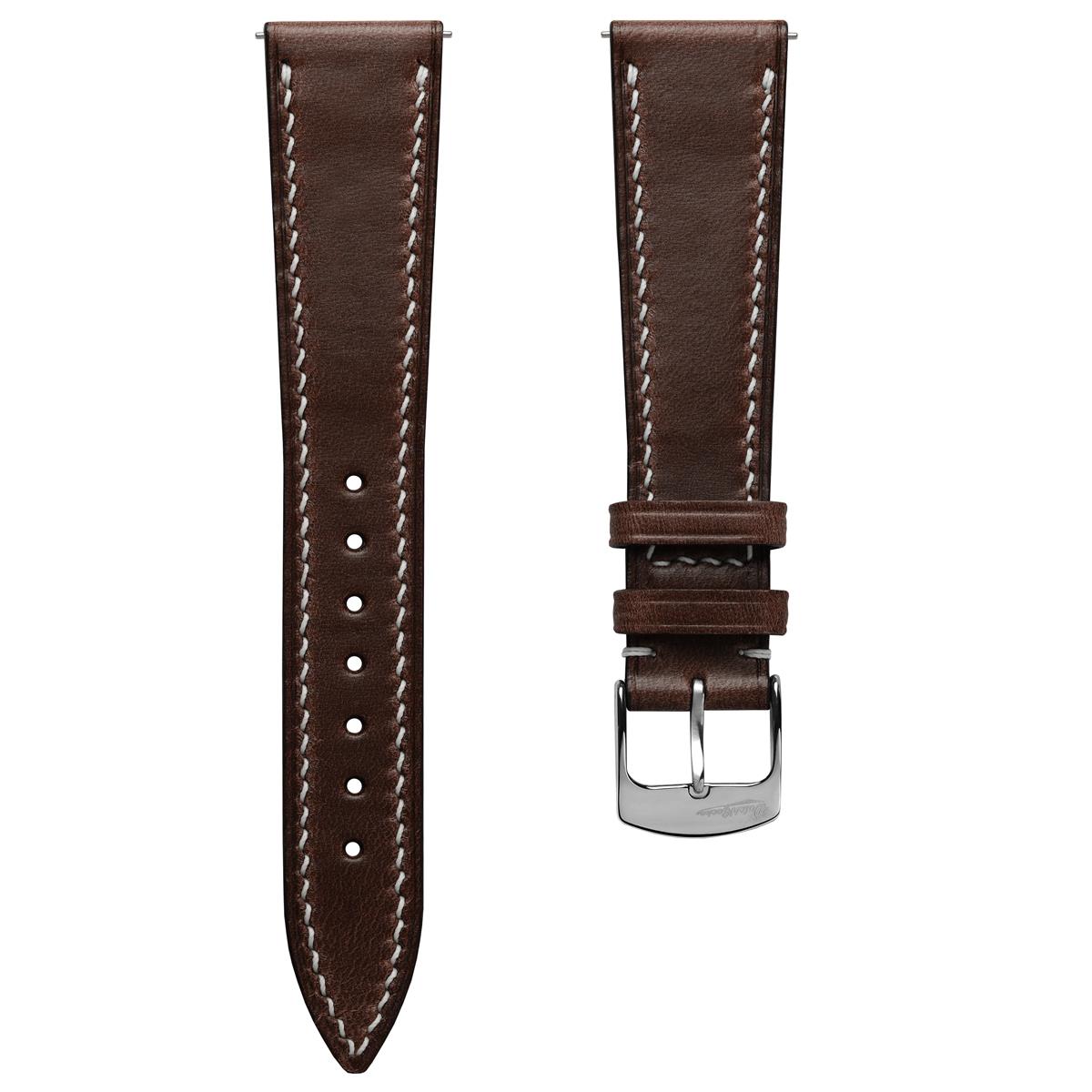 Dây đồng hồ – da Pull Up – Nâu đậm – thủ công