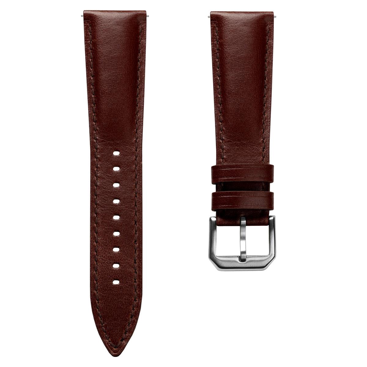 Vòng tay Cuir Véritable Đệm Tenby - Élégance Classique en Chestnut