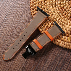Dây đeo đồng hồ Swift bằng da dành cho Apple Watch và đồng hồ cơ. 