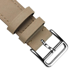 Vòng tay montre en cuir plat Brixham Màu be pastel Élégance et confort