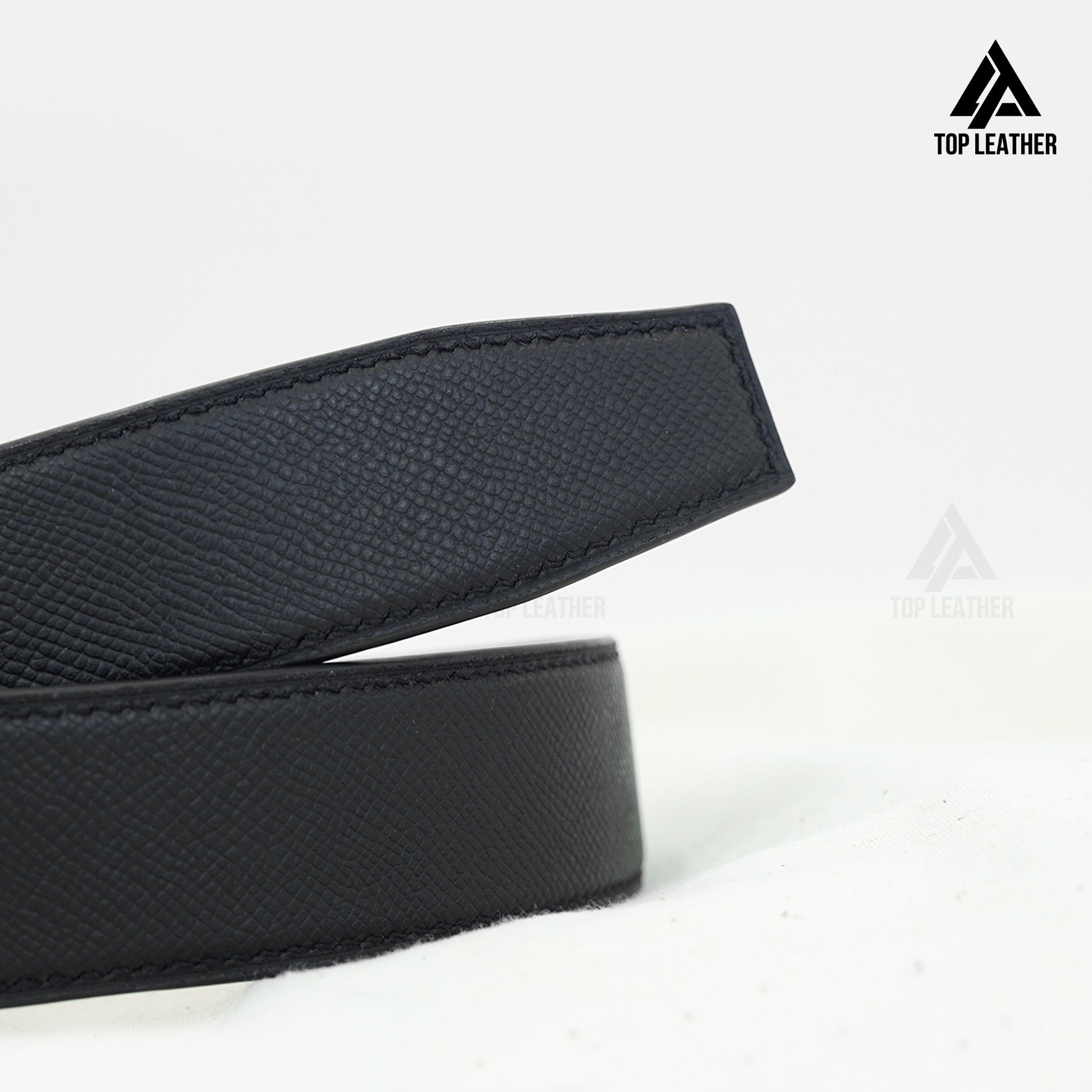 Sabuk Kulit Buatan Tangan Dengan Gesper H Ganda Asli