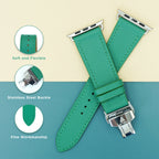 Dây đeo đồng hồ bằng da Epsom dành cho Apple Watch và đồng hồ cơ EP2225 