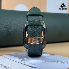 Dây đeo đồng hồ bằng da Epsom dành cho đồng hồ cơ - Màu xanh rêu EP2212 