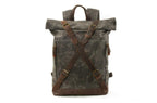Ba lô vải canvas nhỏ dành cho nữ, kiểu dáng unisex.