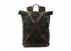 Ba lô vải canvas nhỏ dành cho nữ, kiểu dáng unisex.