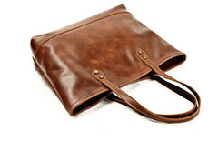 Túi tote da – Nâu – thủ công