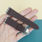 Dây đeo đồng hồ bằng da Epsom dành cho Apple Watch và đồng hồ cơ EP2215 