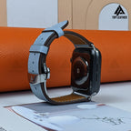 Dây đeo đồng hồ Swift bằng da dành cho Apple Watch và đồng hồ cơ - Màu xanh da trời SW2211 