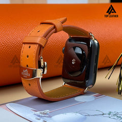Dây đeo đồng hồ Swift bằng da dành cho Apple Watch, đồng hồ cơ SW2203 