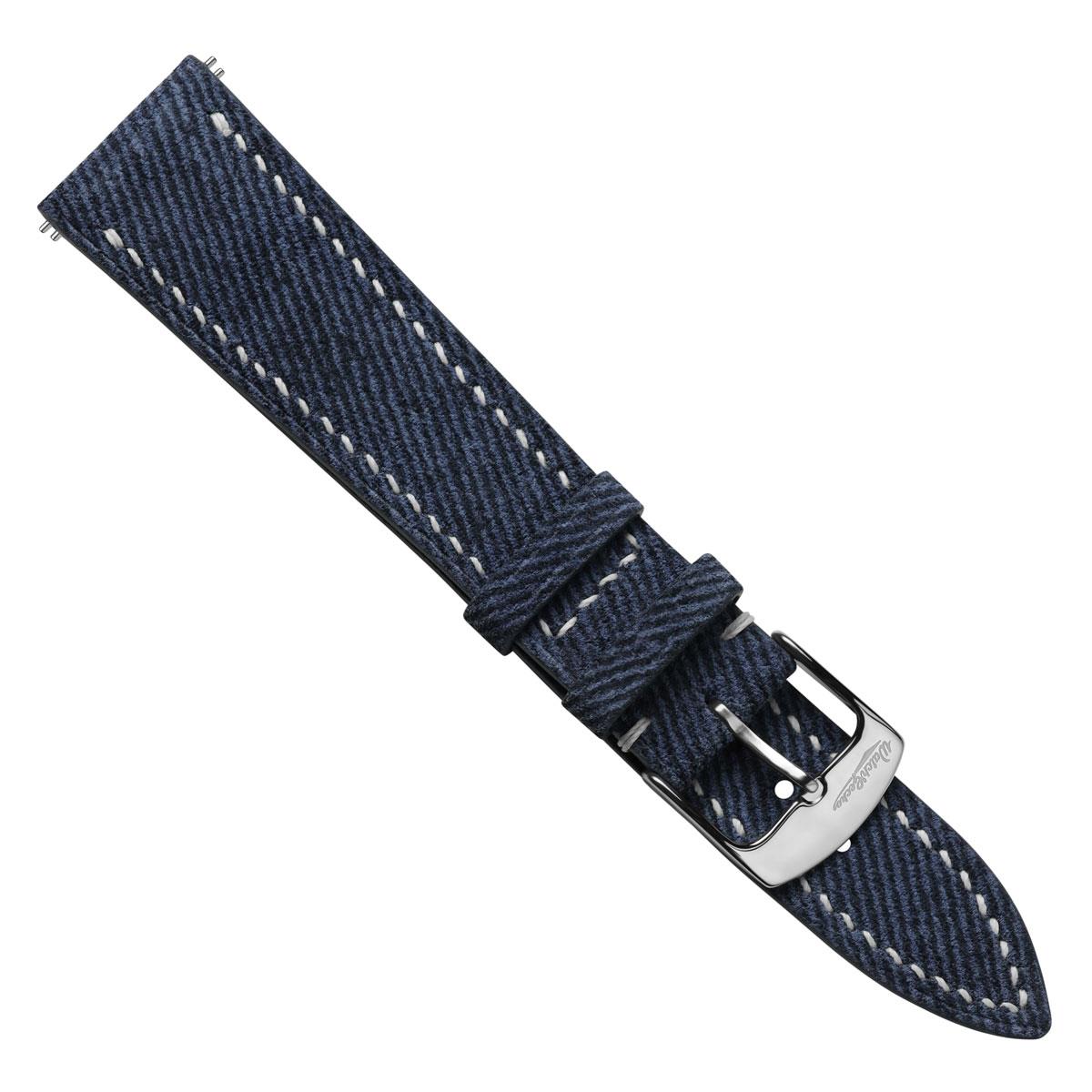 Dây đồng hồ – da thật – Xanh navy – thủ công