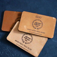 Thẻ quà tặng – da thật