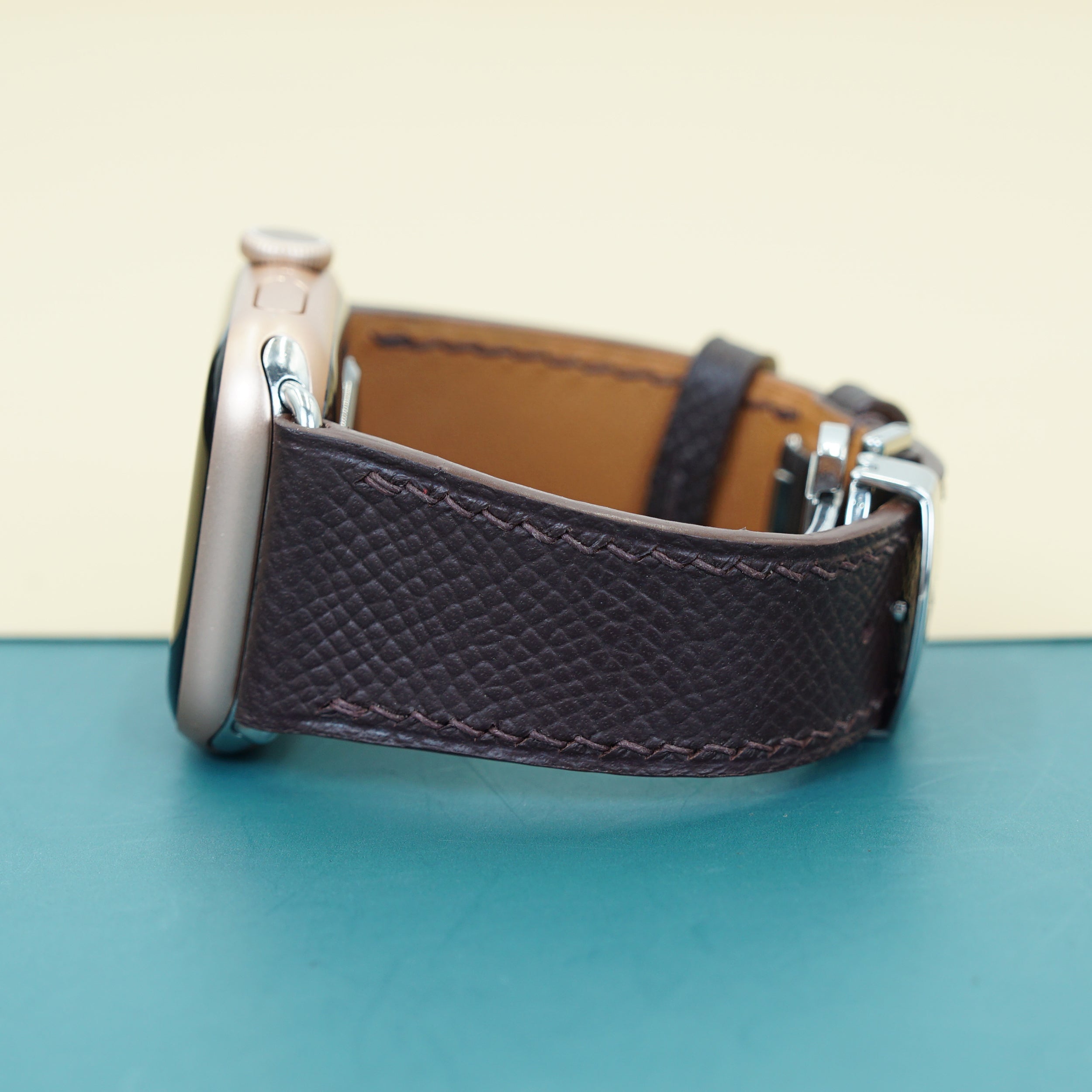 Dây đeo đồng hồ bằng da Epsom dành cho Apple Watch và đồng hồ cơ EP2215 