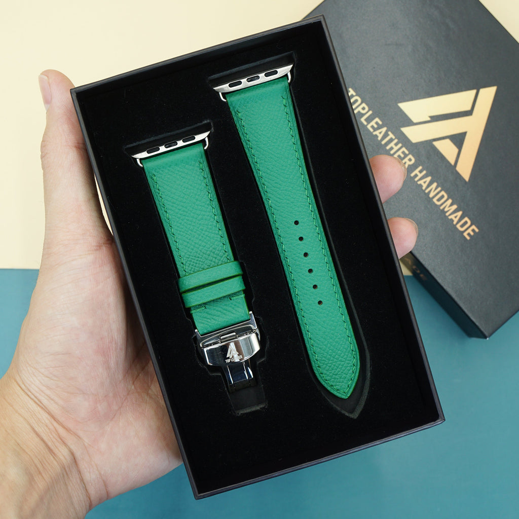Dây đeo đồng hồ bằng da Epsom dành cho Apple Watch và đồng hồ cơ EP2225 