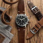 Vòng đeo tay bằng đá và vỏ Shell Cordovan Horween Cromford de couleur Marron foncé