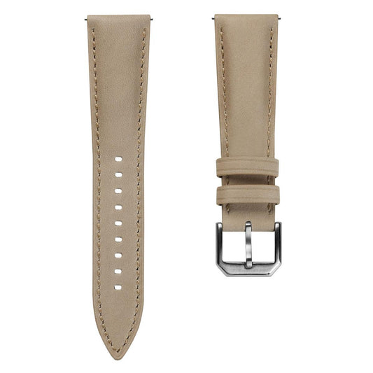 Vòng tay bằng cuir véritable rembourré Whitby và màu be pastel pour une élégance raffinée