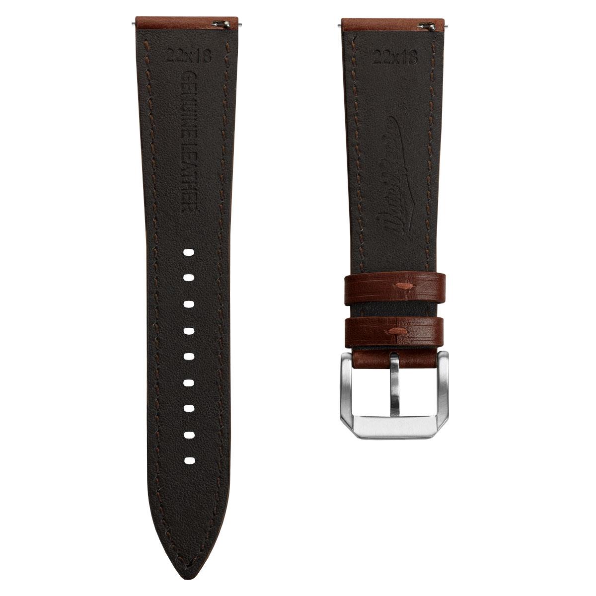 Vòng tay Cuir Véritable Đệm Tenby - Élégance Classique en Chestnut