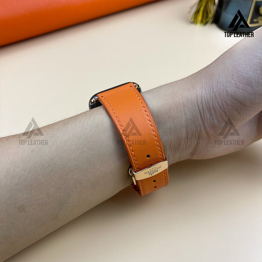 Dây đeo đồng hồ Swift bằng da dành cho Apple Watch, đồng hồ cơ SW2203 