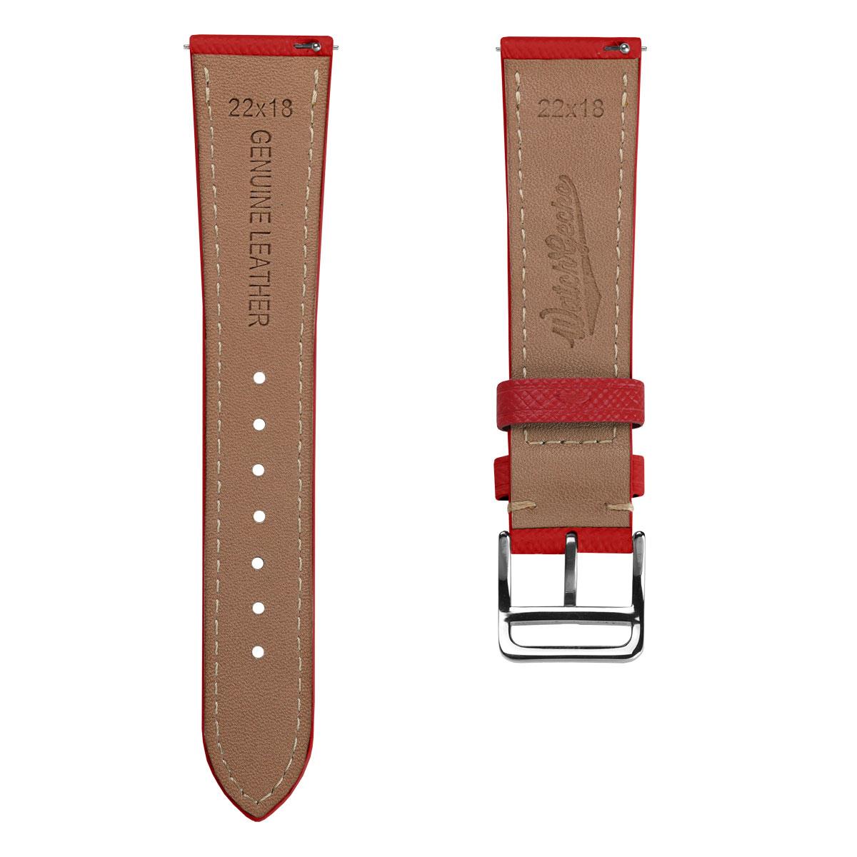 Vòng tay de montre và cuir saffiano rouge Brixham cho một phong cách thanh lịch và tinh tế