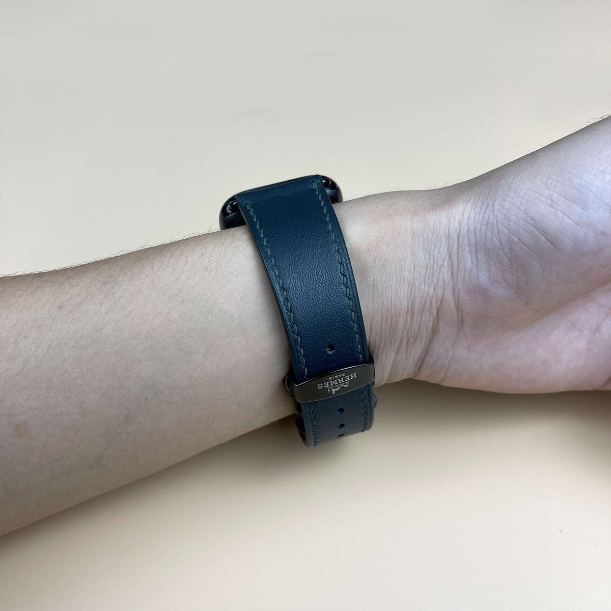 Dây đeo đồng hồ Swift bằng da dành cho Apple Watch và đồng hồ cơ - Màu xanh rêu SW2212 