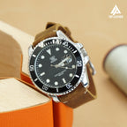 Dây đeo đồng hồ bằng da sáp TopLeather – Tương thích với Apple Watch & Samsung Galaxy Watch (Màu nâu sô cô la) 