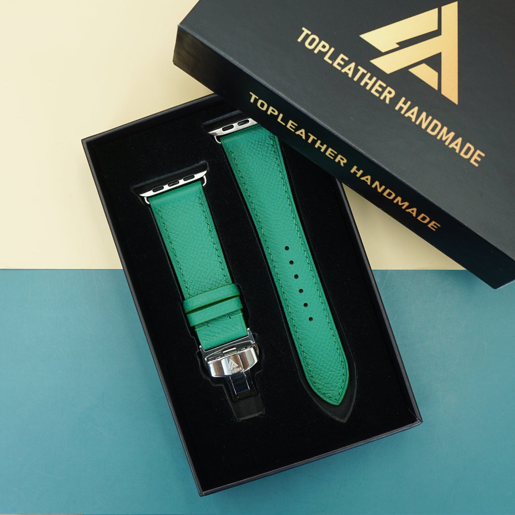 Dây đeo đồng hồ bằng da Epsom dành cho Apple Watch và đồng hồ cơ EP2225 