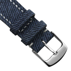 Dây đồng hồ – da thật – Xanh navy – thủ công