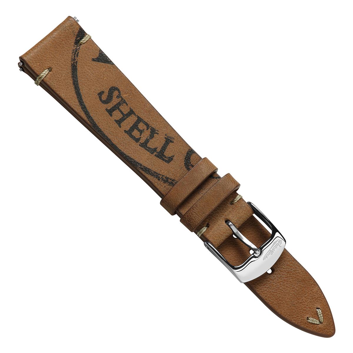 Dây đeo đồng hồ Newham Inverted Horween Shell Cordovan - Màu nâu đỏ
