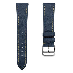 Dây đồng hồ – da Saffiano – Xanh navy
