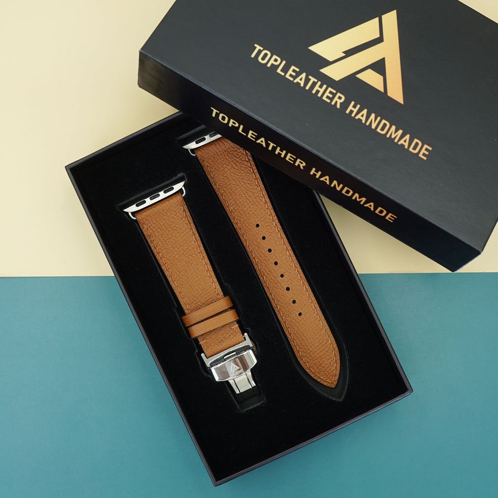 Dây đeo đồng hồ bằng da Epsom dành cho Apple Watch và đồng hồ cơ EP2209 