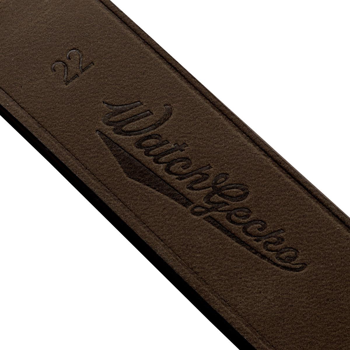 Dây đồng hồ – da thật – Nâu chocolate