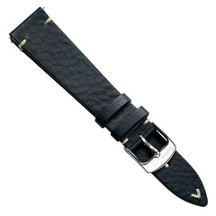Dây đồng hồ – da thật – Xanh navy