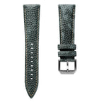 Adassa Gepolsterte Lederarmband für Uhren - Kaviar Mattblau