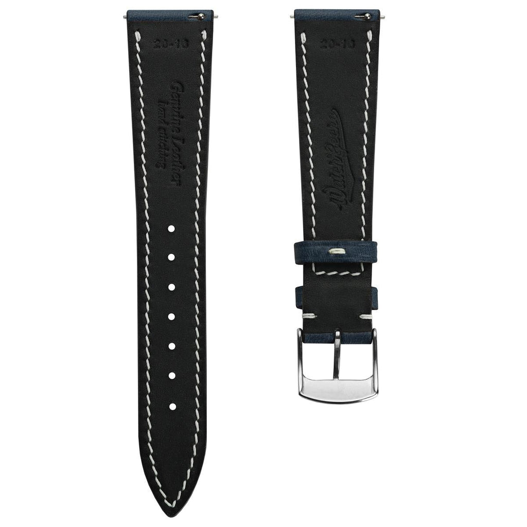 Dây đeo đồng hồ khâu tay thủ công chính hãng Horween Chromexcel® - Màu xanh navy