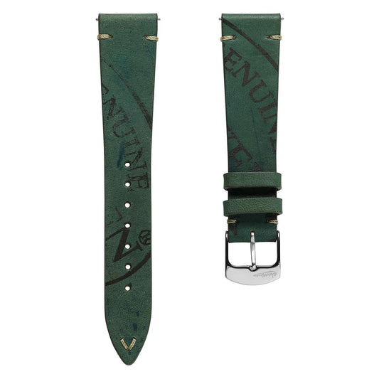 Dây đeo đồng hồ Newham Inverted Horween Shell Cordovan - Xanh lá cây đậm