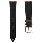 Dây đeo đồng hồ bằng da thật Horween Chromexcel® khâu chữ V - Màu nâu nhạt Chromexcel