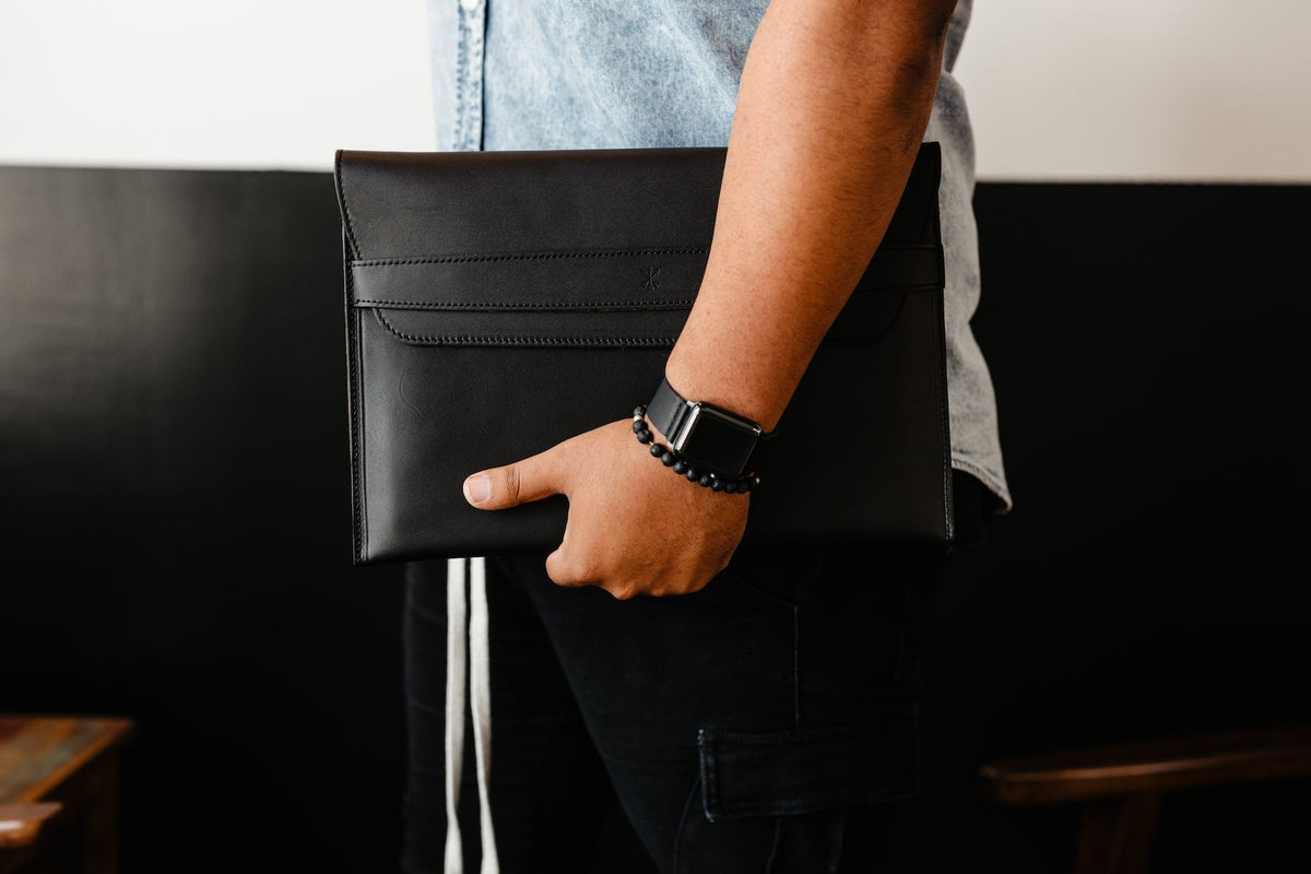 Bao da đựng MacBook dạng phong bì - Màu Midnight