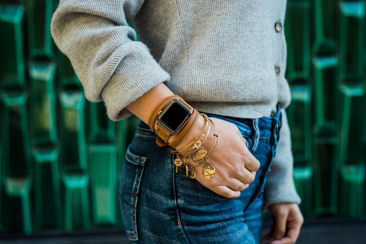 Dây đeo Apple Watch Triple Tour™ - Màu thuốc lá - Hàng tân trang