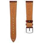 Dây đeo đồng hồ da Crazy Horse V-Stitch - Crazy Horse Bordeaux