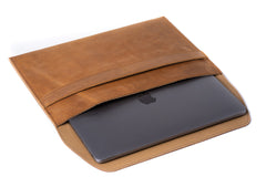 Bao da đựng MacBook dạng phong bì - Màu thuốc lá