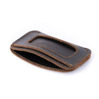 Ví da đơn giản đựng thẻ ID - Màu nâu sẫm (Espresso)
