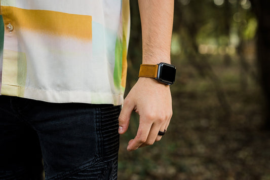 Dây đeo đồng hồ Apple Watch hiệu Porter - Màu thuốc lá 