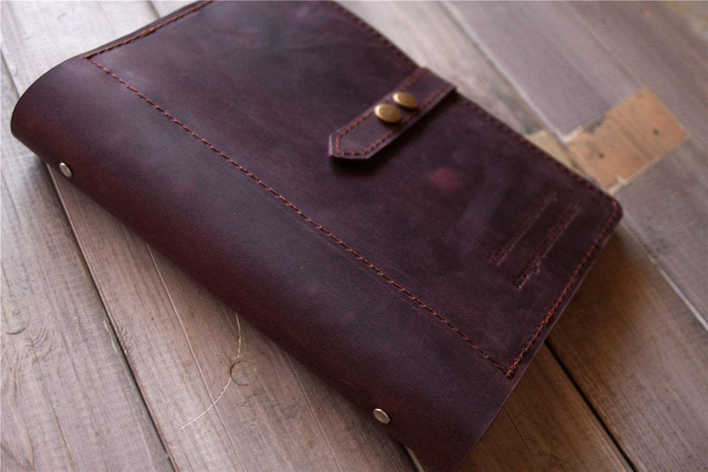Sổ tay lập kế hoạch bằng da giả cổ, sổ Bullet Journal
