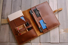Bao da đựng iPad Air thủ công cao cấp bằng da.
