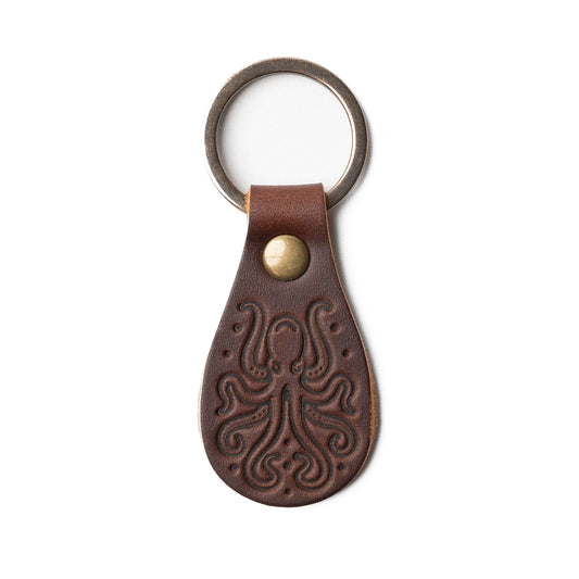 Móc khóa da Kraken - Màu nâu cổ điển