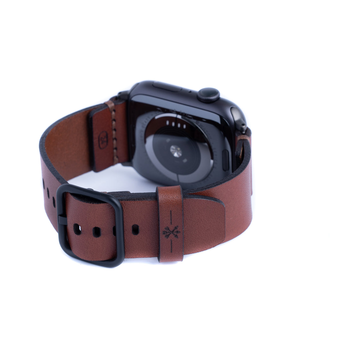 Dây đeo Apple Watch bằng da đơn giản - Màu nâu trung bình 