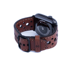Dây đeo Apple Watch bằng da dành cho du lịch - Màu nâu trung bình 