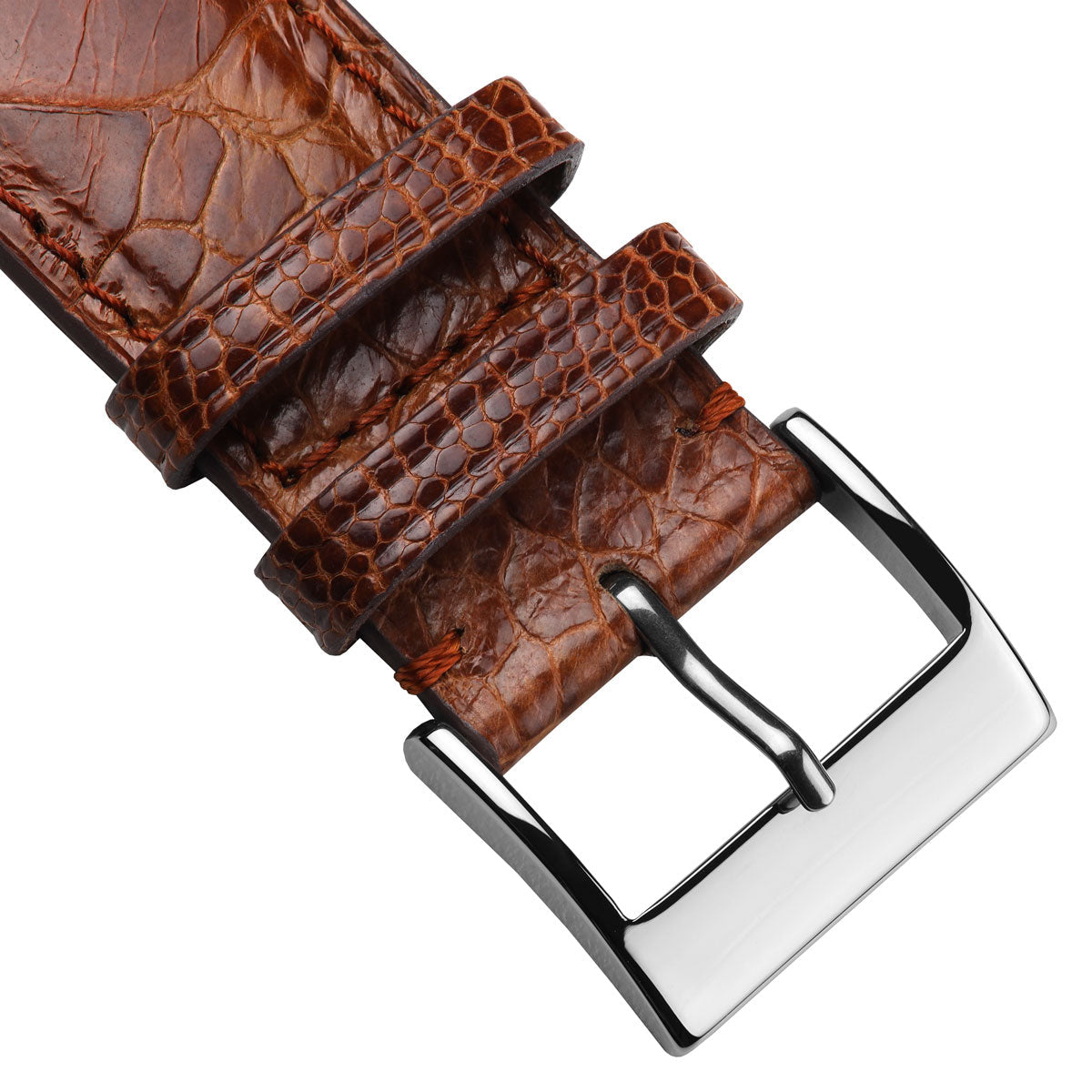 Vòng tay da – Nâu cognac – thủ công