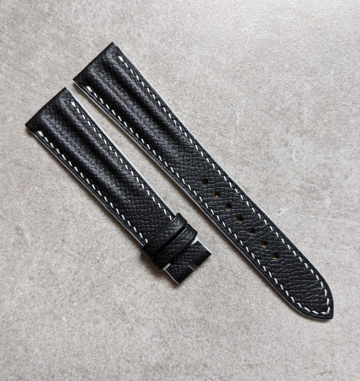 Túi Speedy Ridge bằng da bê Epsom - Màu đen trắng